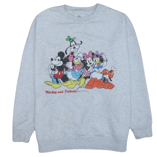 Disney 100 Primark Women Grey Mickey & Friends L Sweatshirt