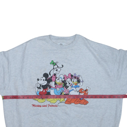 Disney 100 Primark Women Grey Mickey & Friends L Sweatshirt