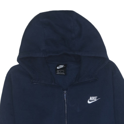 Nike Men's Blue Full Zip Hoodie L Fleece Sweatshirt
