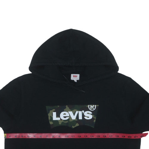 Levi's Men's Black Camouflage Logo Pullover Hoodie - Size M