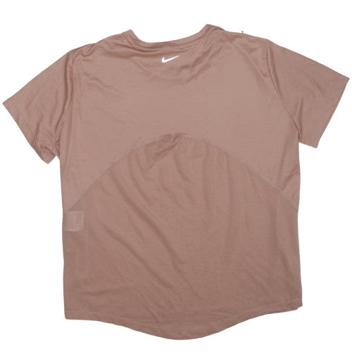 Nike Women's Brown Dri-Fit Running T-Shirt XL Lightweight