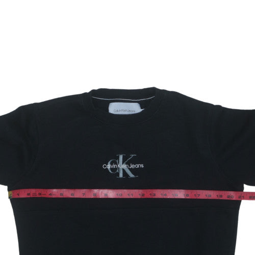 Calvin Klein Jeans Men's Black Small Pullover Sweatshirt