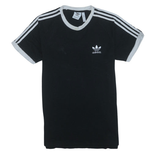 Adidas Men's Black Crew Neck Short Sleeve T-Shirt M Sports Style