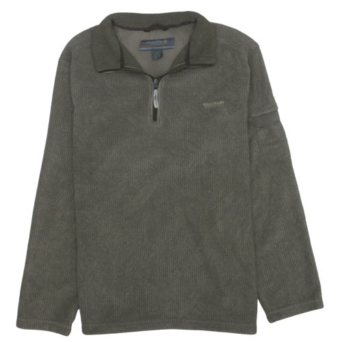 Regatta Mens Green Fleece 1/2 Zip Pullover Sweatshirt M