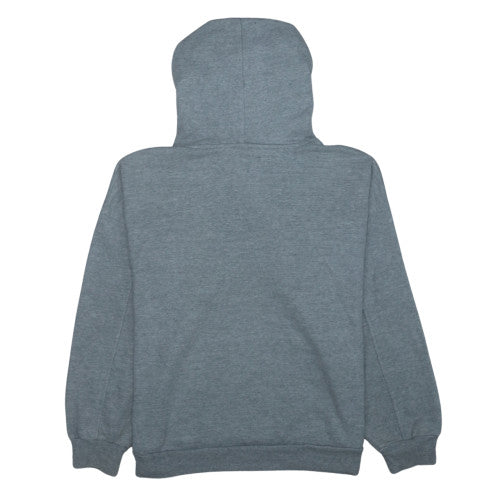 Levi's Men Grey Pullover Hoodie Medium Fleece Logo Sweatshirt
