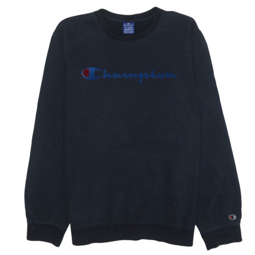 Champion Men's Black 2XL Pullover Logo Sweatshirt