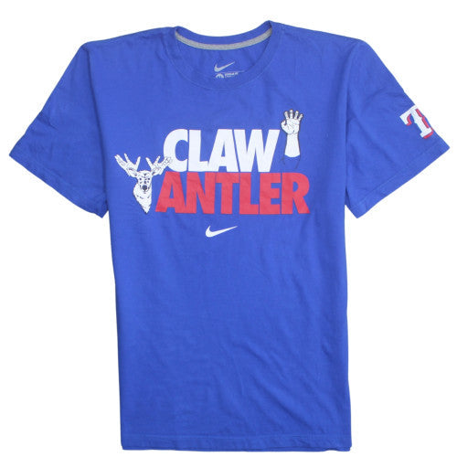 Nike Men's Blue 'Claw Antler' Graphic T-Shirt XL Regular Fit