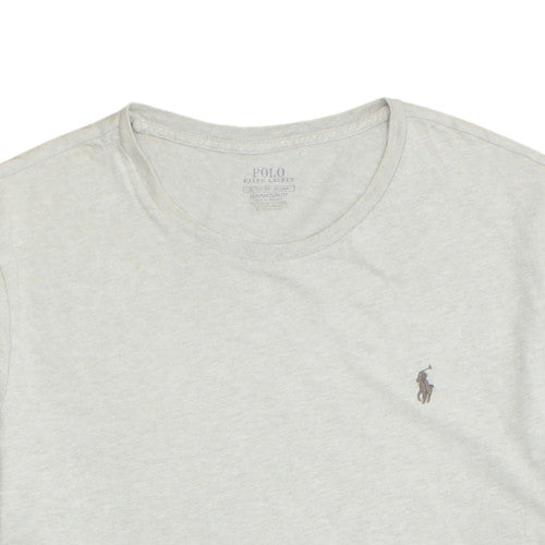 Ralph Lauren Men's Grey Slim Fit Short Sleeve T-Shirt XL