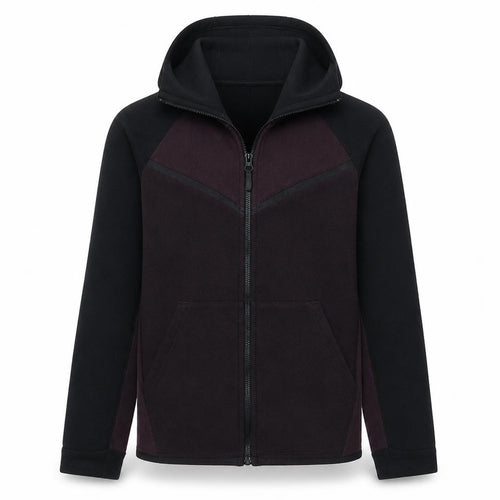 Nike Men's Black Full Zip Fleece Hoodie Size S