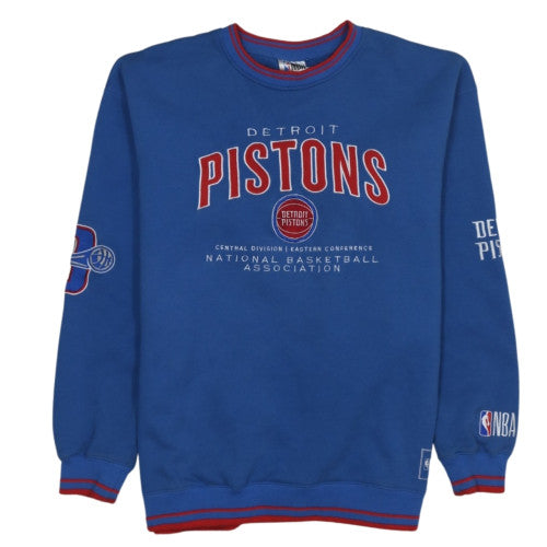 NBA Men’s Blue Detroit Pistons Sweatshirt Size L Pullover Crew Neck