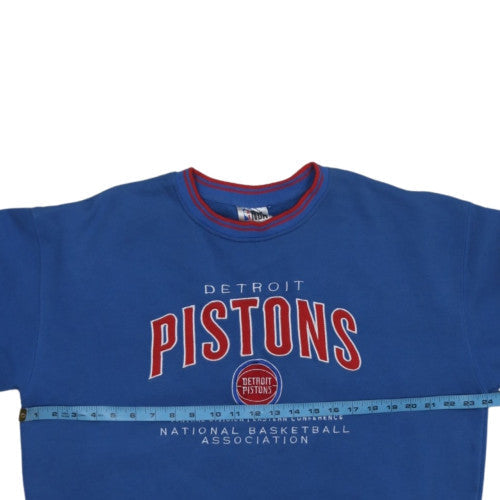 NBA Men’s Blue Detroit Pistons Sweatshirt Size L Pullover Crew Neck