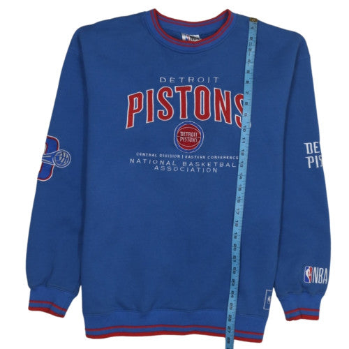 NBA Men’s Blue Detroit Pistons Sweatshirt Size L Pullover Crew Neck