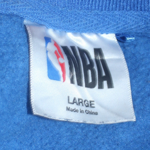 NBA Men’s Blue Detroit Pistons Sweatshirt Size L Pullover Crew Neck