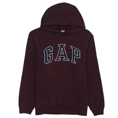 GAP Women's Burgundy Pullover Hoodie M Logo Cotton Blend Casual