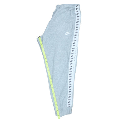 Nike Men's Grey L Jogger Sweatpants with Logo Tape Trim