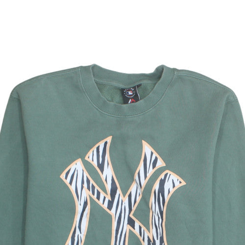 Majestic Women Green New York Yankees Pullover Sweatshirt M
