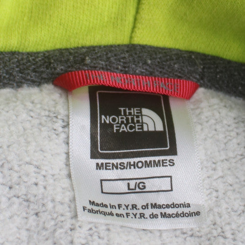 The North Face Men Grey Fleece Pullover Hoodie Size L Outdoor