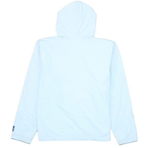 Nike Women's Blue Windbreaker Jacket L (14) Hooded Lightweight