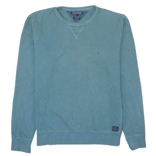 Tommy Hilfiger Men's Blue XL Crew Neck Pullover Sweatshirt