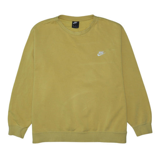 Nike Men’s Yellow 3XL Crew Neck Pullover Sweatshirt