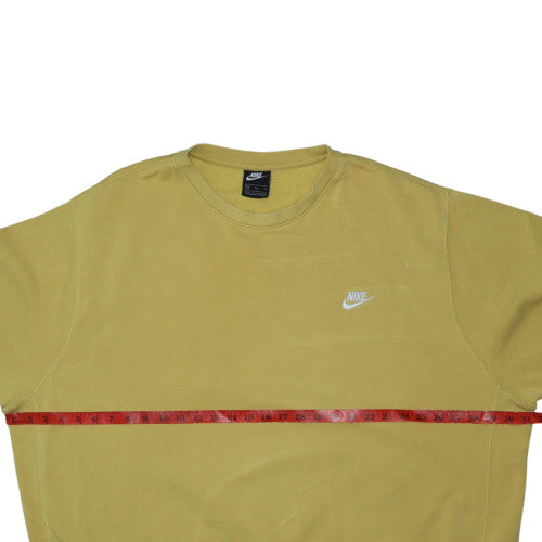 Nike Men’s Yellow 3XL Crew Neck Pullover Sweatshirt