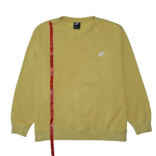Nike Men’s Yellow 3XL Crew Neck Pullover Sweatshirt