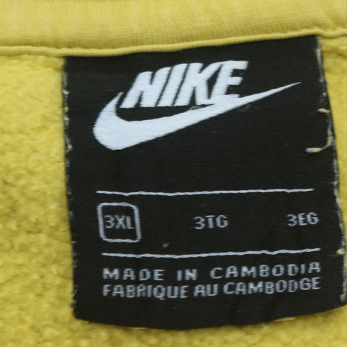 Nike Men’s Yellow 3XL Crew Neck Pullover Sweatshirt