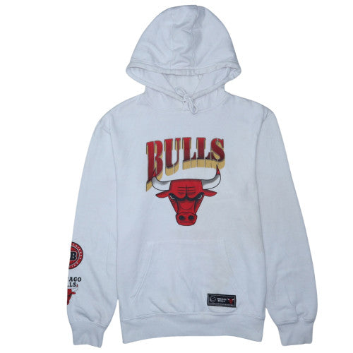 Primark NBA Chicago Bulls White Men's L Pullover Hoodie