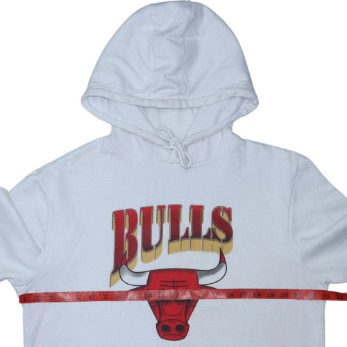 Primark NBA Chicago Bulls White Men's L Pullover Hoodie