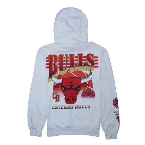 Primark NBA Chicago Bulls White Men's L Pullover Hoodie
