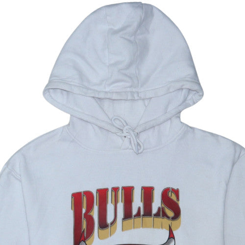 Primark NBA Chicago Bulls White Men's L Pullover Hoodie