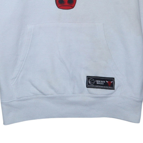 Primark NBA Chicago Bulls White Men's L Pullover Hoodie