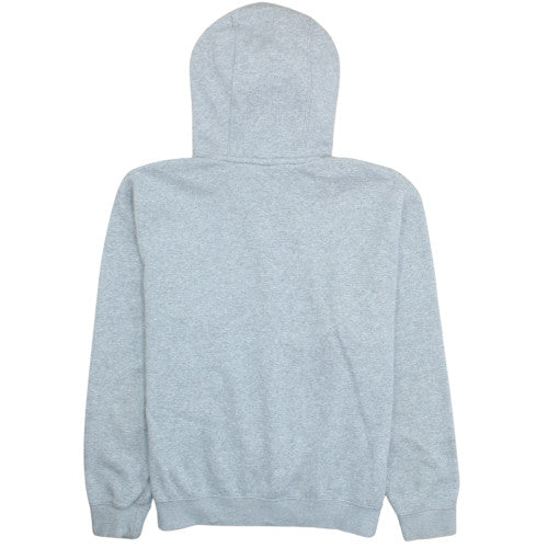 Nike Men Grey Pullover Hoodie Medium Fleece Sweatshirt Regular Fit