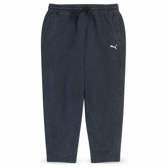 Front view of Puma Men’s Black Sweatpants XL Regular Fleece Casual Joggers