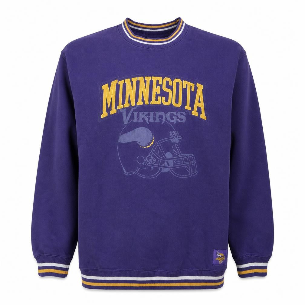 NFL Team Apparel Men's Purple Minnesota Vikings Sweatshirt S Regular Fit