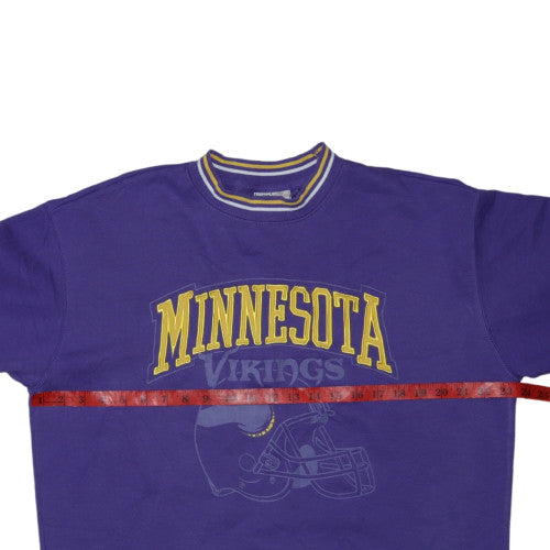 NFL Team Apparel Men's Purple Minnesota Vikings Sweatshirt S Regular Fit
