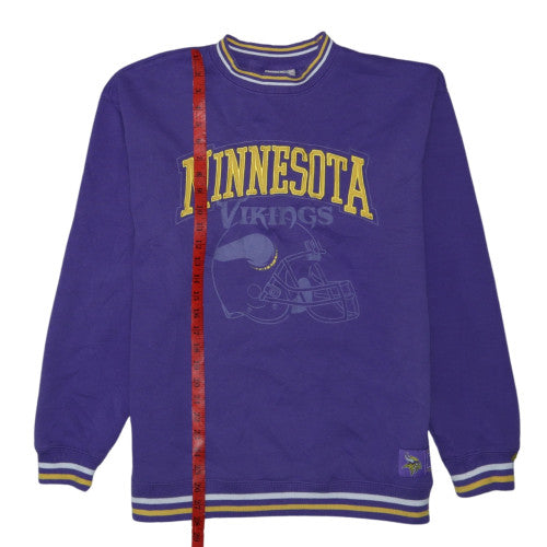 NFL Team Apparel Men's Purple Minnesota Vikings Sweatshirt S Regular Fit