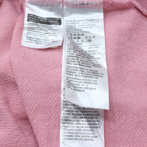 Levi's Womens Pink Crew Neck Pullover Sweatshirt Size L