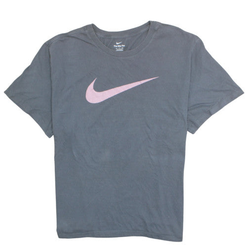 Nike Women Grey 2XL Basic Sports T-Shirt