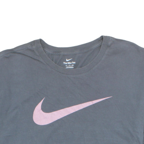 Nike Women Grey 2XL Basic Sports T-Shirt