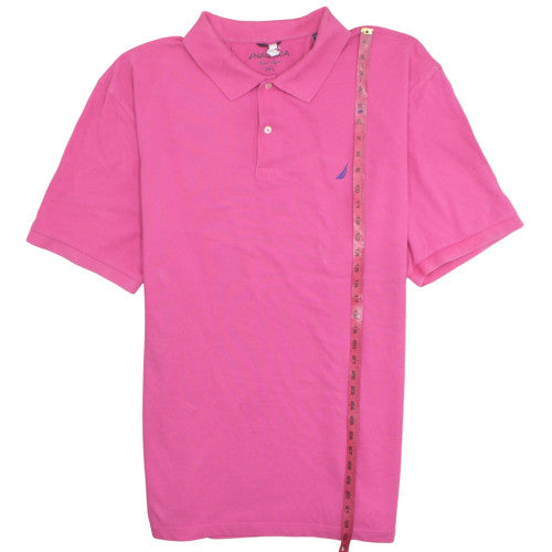 Nautica Men's Pink Classic Pique Polo Shirt 3XL Cotton Short Sleeve