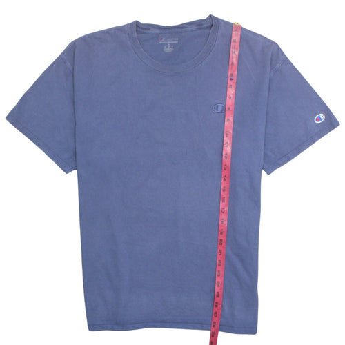 Champion Men's Blue XL Crew Neck Cotton T-Shirt