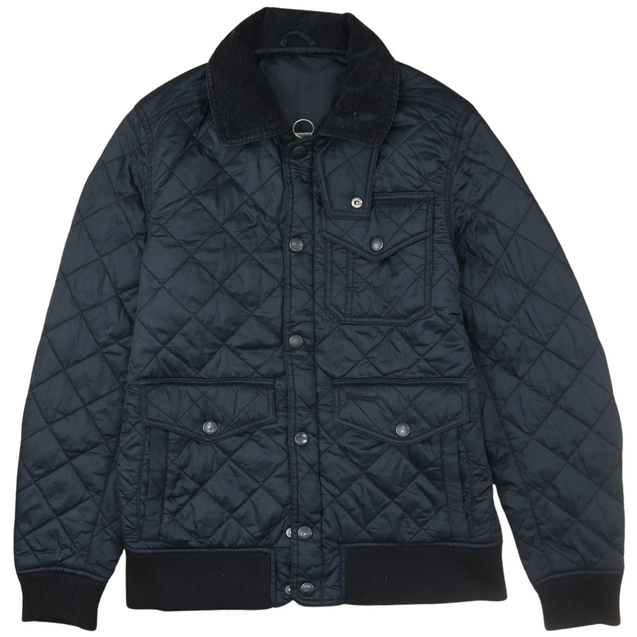 Barbour Men's Black Quilted Jacket Size S Regular Fit Outdoor Coat