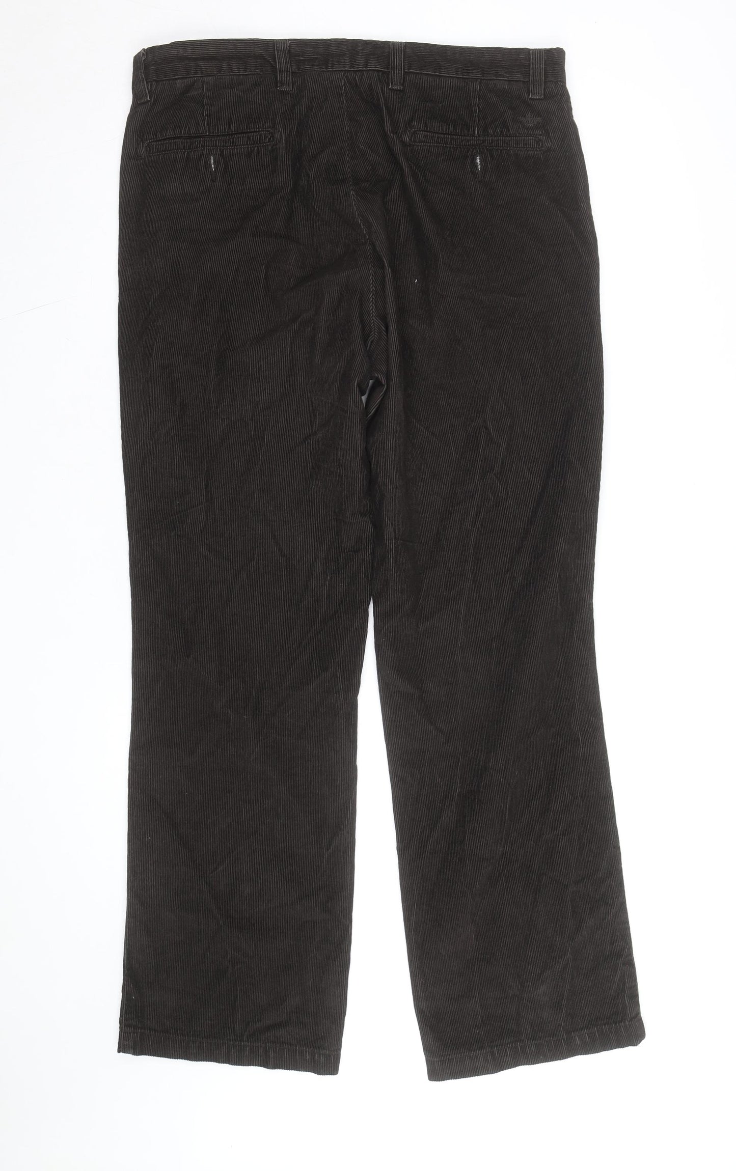 Dockers Men's Brown Corduroy Classic Fit Chino Trousers 34x32