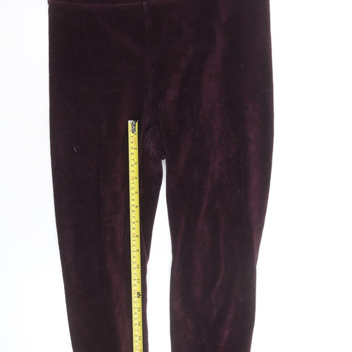 Marks and Spencer Women’s Purple Velvet Leggings Size 14