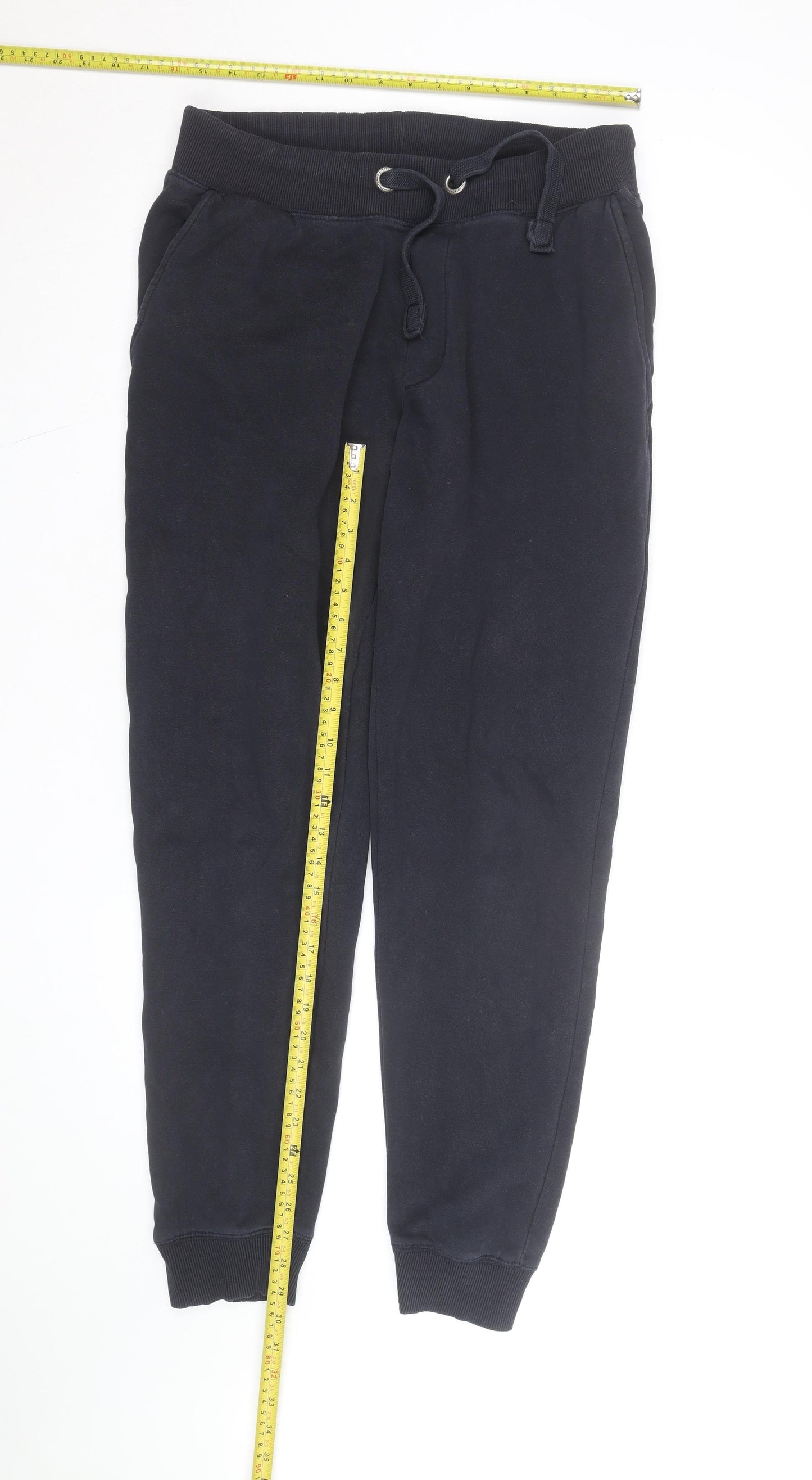 French Connection Men's Black Jogger Trousers Size L Comfortable Fit