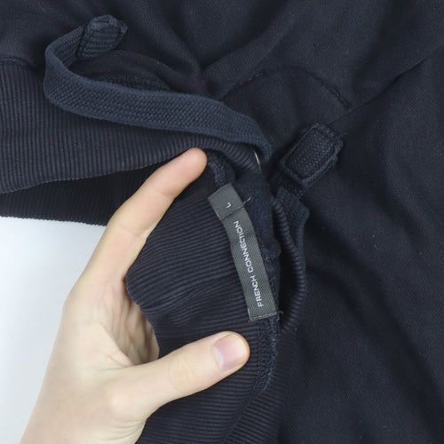 French Connection Men's Black Jogger Trousers Size L Comfortable Fit