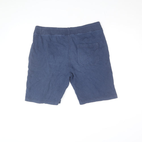 Champion Men's Blue Sweat Shorts Size L Casual Drawstring