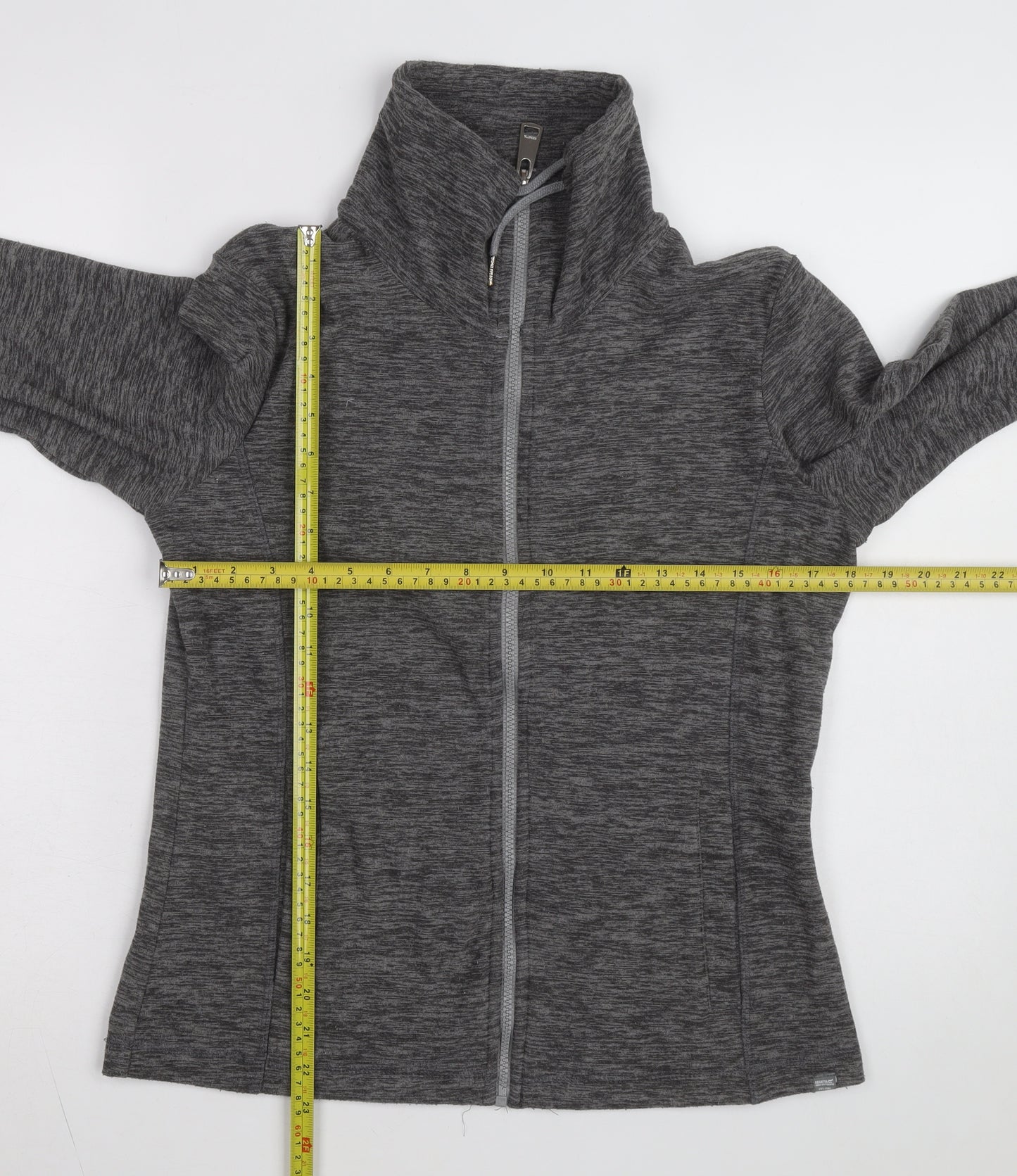 Regatta Womens Grey Full Zip Active Fleece Jacket Size 12