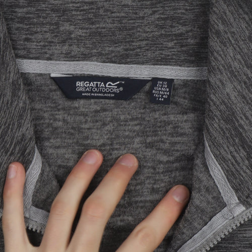 Regatta Womens Grey Full Zip Active Fleece Jacket Size 12